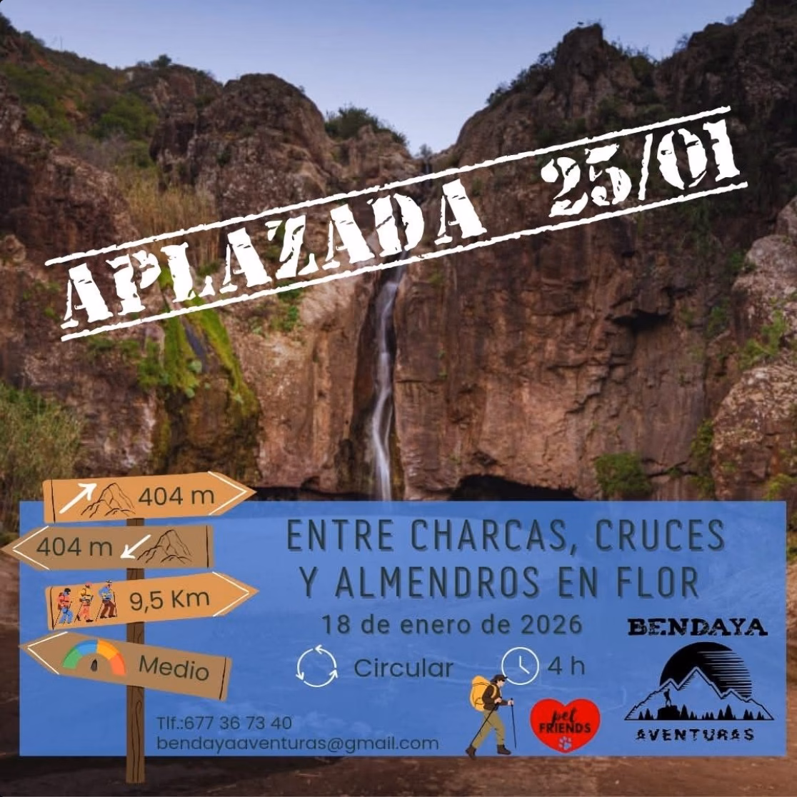 Senderismo - Entre charcas, cruces y almendros en flor, Gran Canaria, con Bendaya Aventuras.