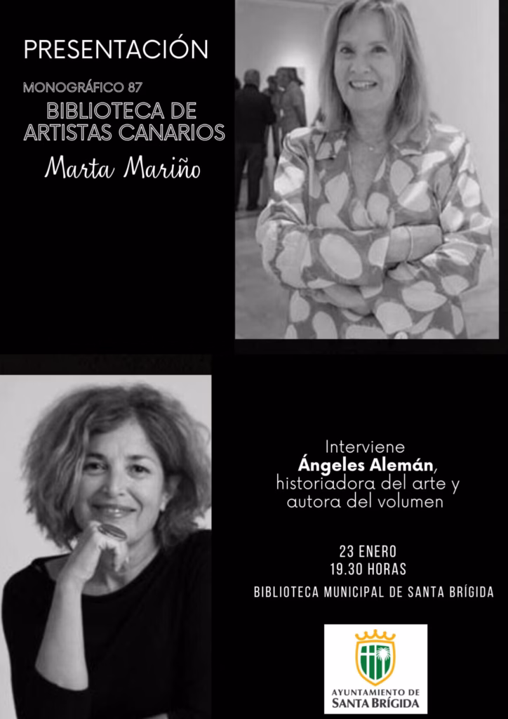 Presentación del Monográfico vol. 87 "Biblioteca de Artistas de Canarias" en la Biblioteca Municipal de Santa Brígida, Gran Canaria.