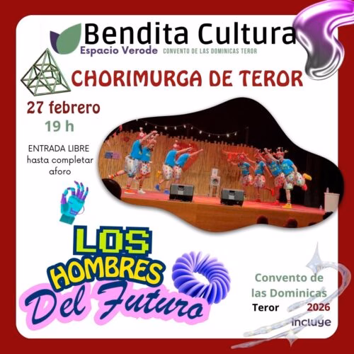 Carnaval - Actuación de La Chorimurga "Hombres del futuro" en el Convento de las Dominicas, Teror, Gran Canaria.