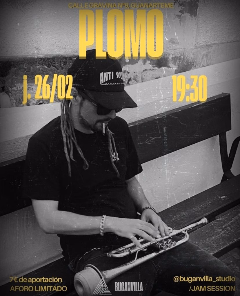 Jam Session con Plomo en Buganvilla Studio, Las Palmas de Gran Canaria.