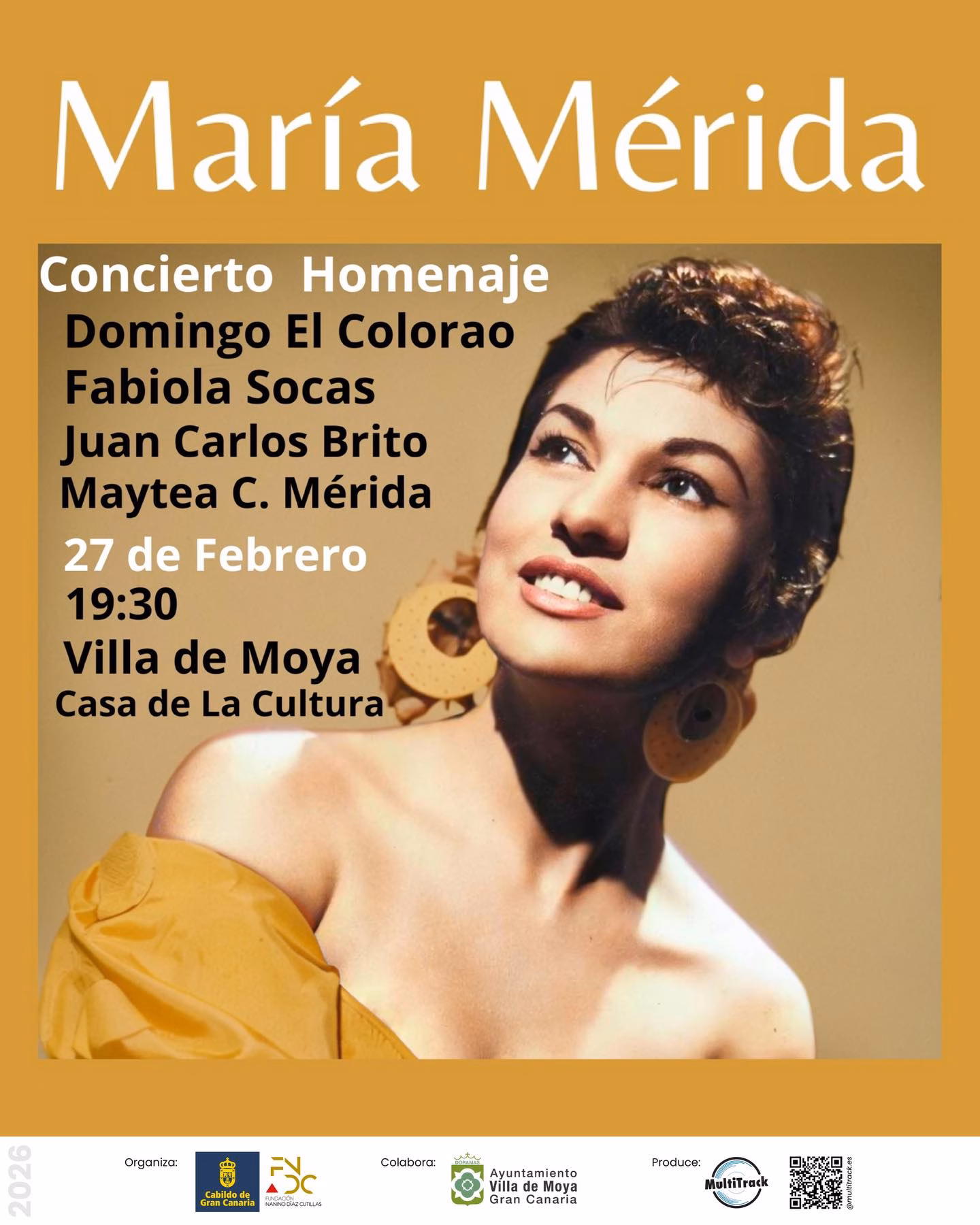 Concierto Homenaje a María Mérida en Moya