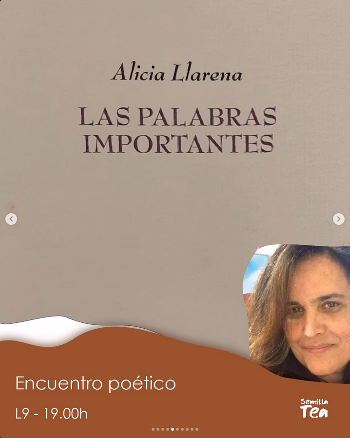 Poesía - Encuentro poético con Alicia Llarena en el Espacio Tea de Agaete, Gran Canaria.