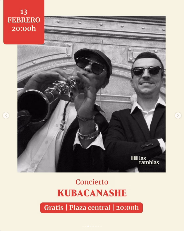 Concierto de Kubacanashe en el CC Las Ramblas Centro, Las Palmas de Gran Canaria.