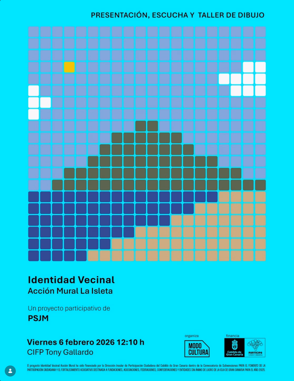 Arte - Identidad Vecinal - Acción Mural La Isleta en el CIFP Tony Gallardo, Las Palmas de Gran Canaria.