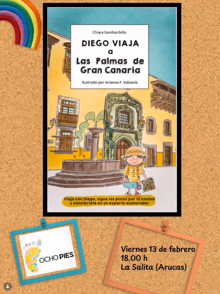 Presentación del Libro: "Diego viaja a LPGC" con Chiara Gambardella en La Salita de 8pies, Arucas, Gran Canaria.