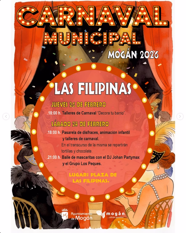 Carnaval Municipal en La Plaza de Las Filipinas 2026, Mogán, Gran Canaria