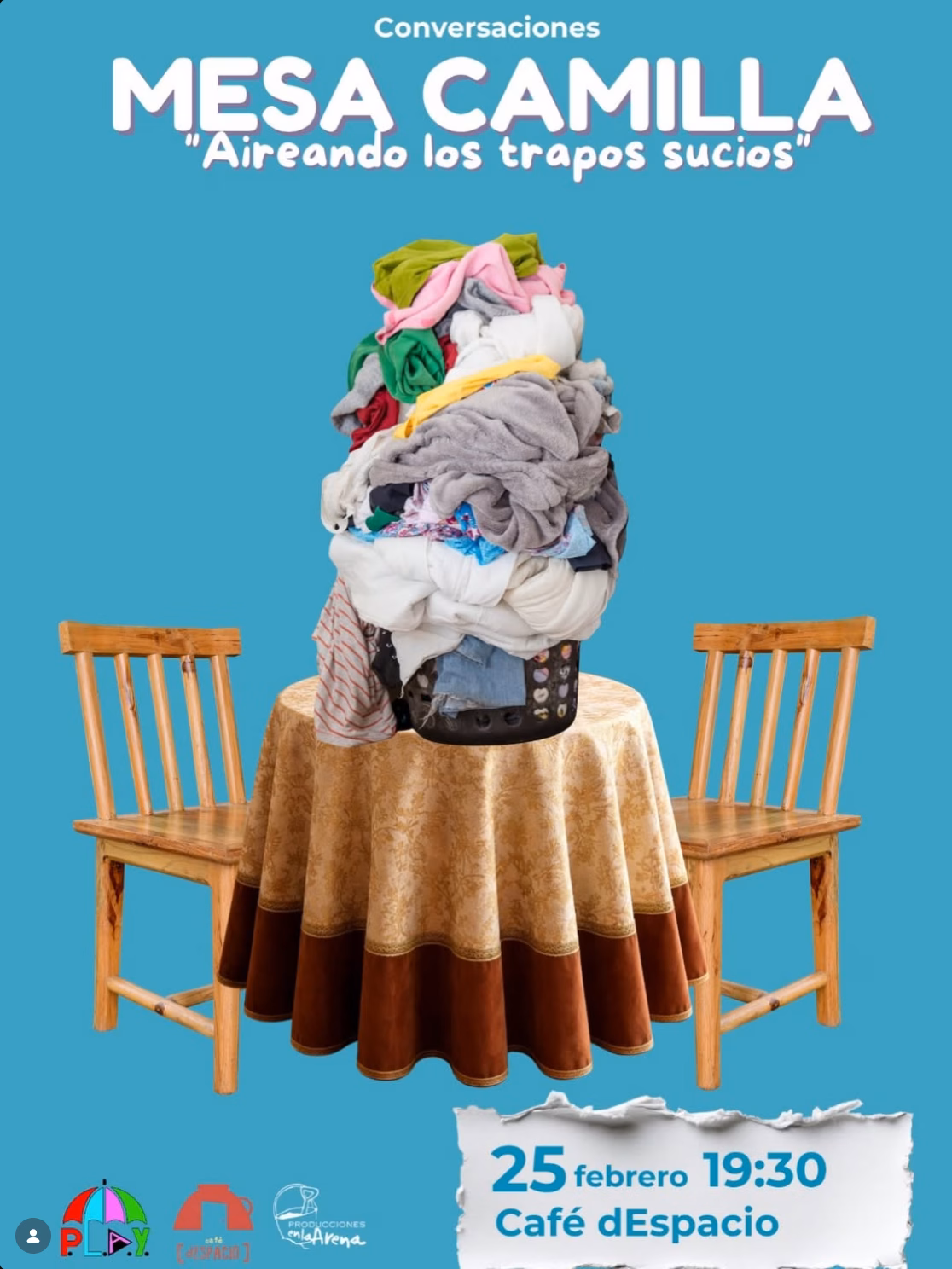 Charla - Mesa Camilla: "Aireando los trapos sucios" en Café D'espacio, Las Palmas de Gran Canaria.