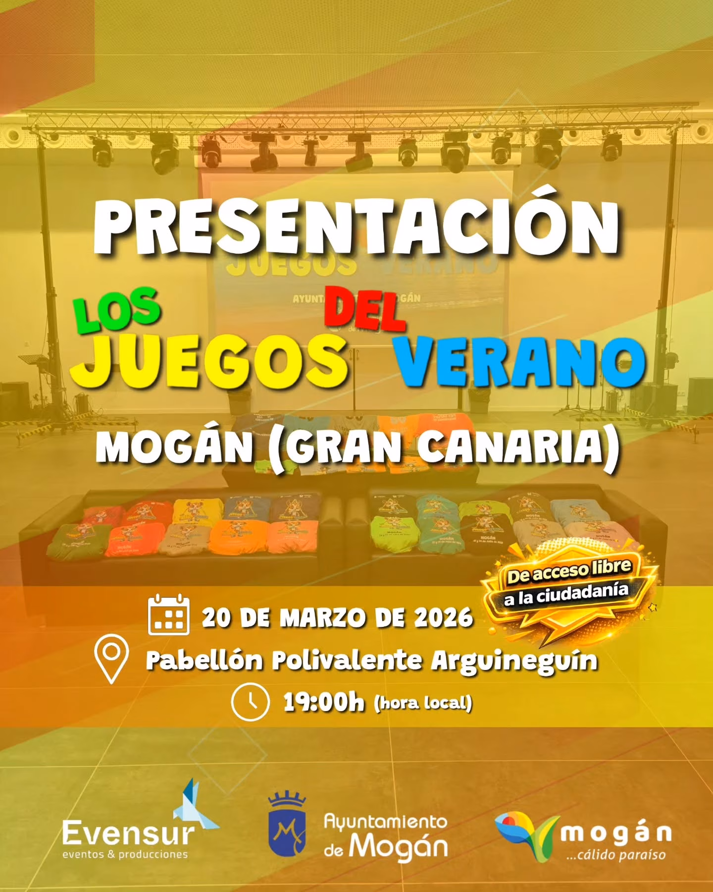 Presentación - «Juegos del Verano» - Eventos Gran Canaria
