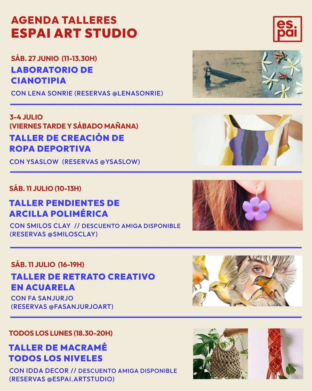 Taller — Workshop Activewear en Espai Art Studio, La Palmas de Gran Canaria.