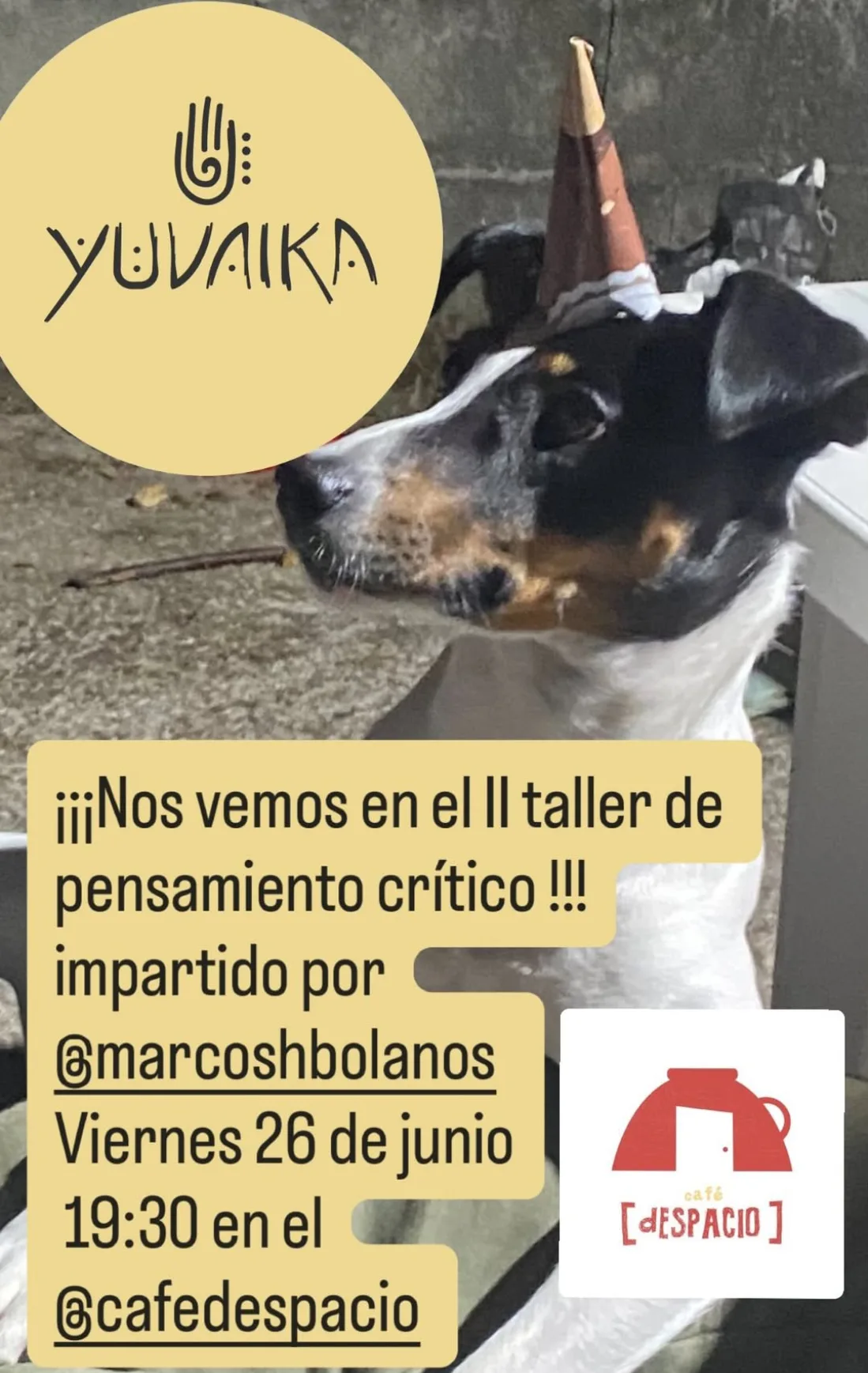 2º Taller de Pensamiento crítico en Café d'Espacio, Las Palmas de Gran Canaria.