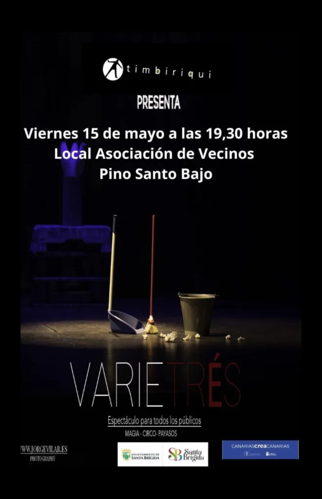 Programa de las Fiestas de la Virgen de Fátima en Pino Santo Bajo, Santa Brígida, Gran Canaria, del 15 de mayo: