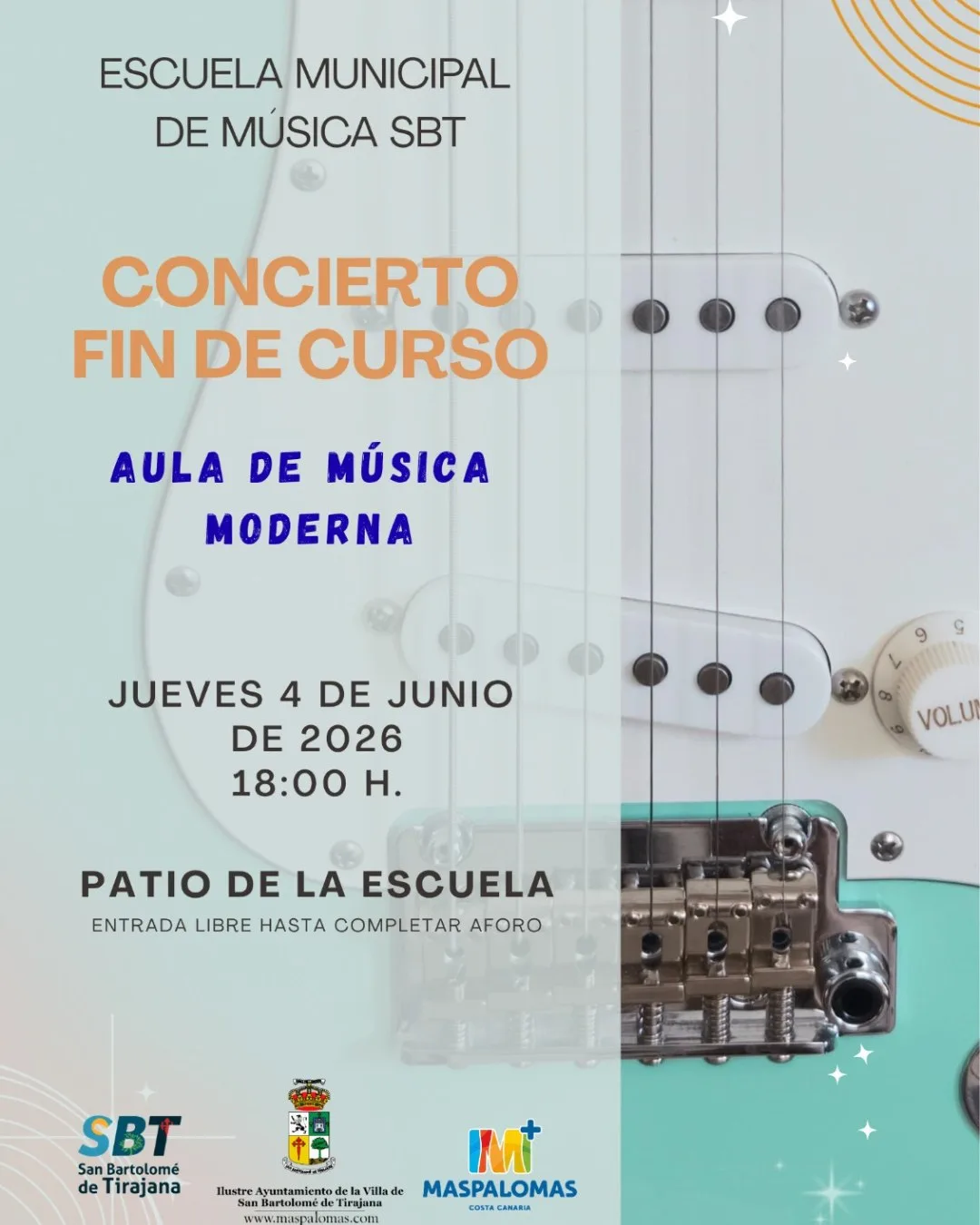 Concierto fin de curso del Aula de Música Moderna SBT