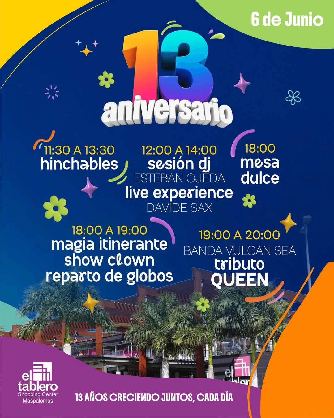 Fiesta – «13 aniversario Centro Comercial El Tablero»