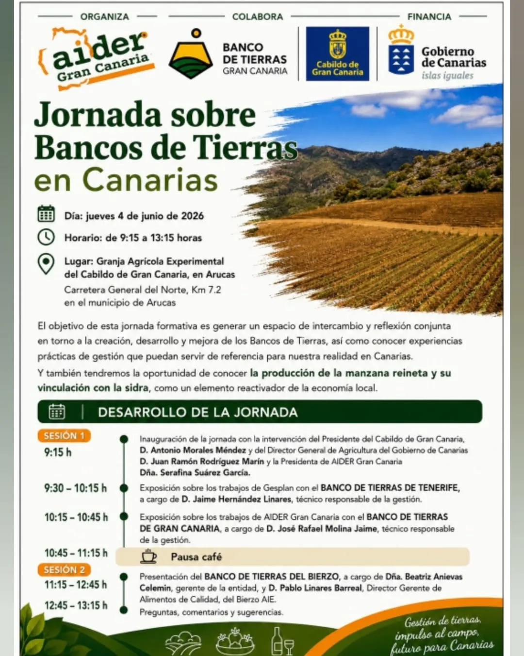 Jornada – Bancos de Tierras en Canarias
