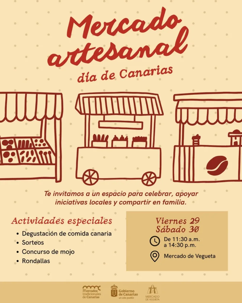 Mercado artesanal Día de Canarias en Vegueta