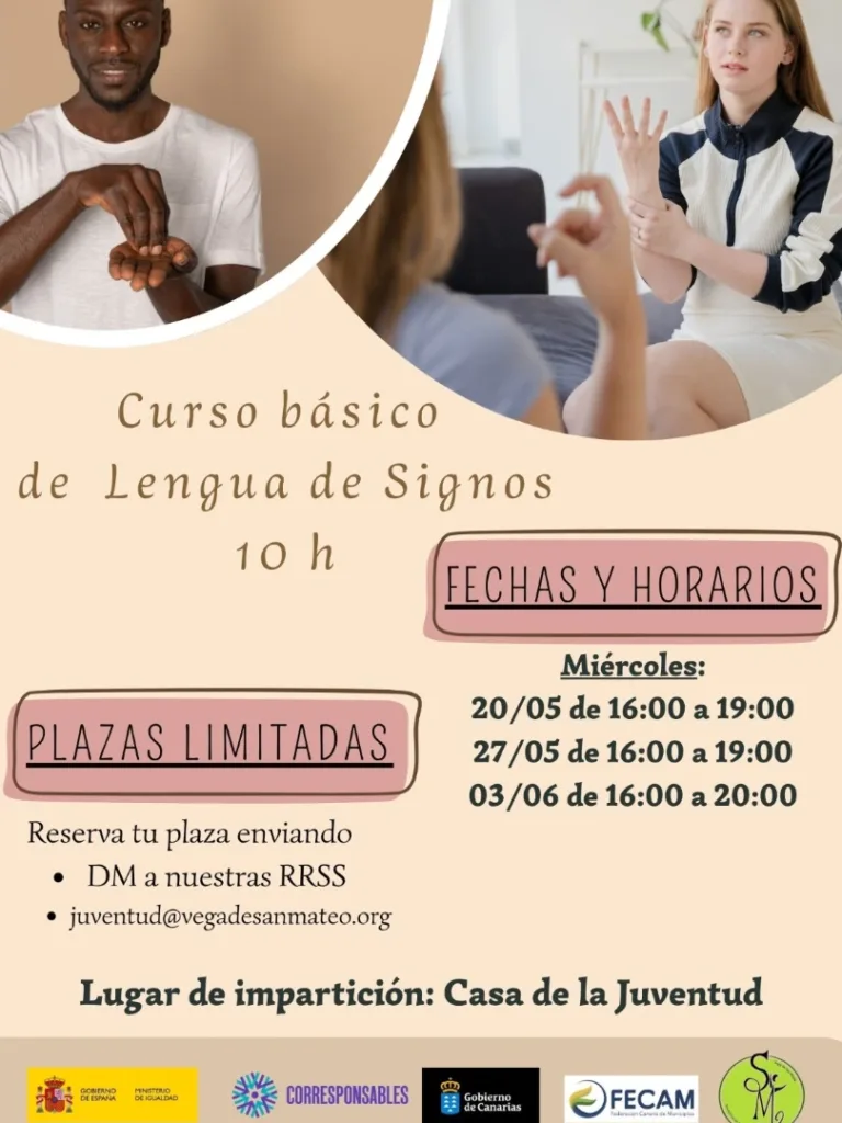 Curso básico de Lengua de Signos (Vega de San Mateo)