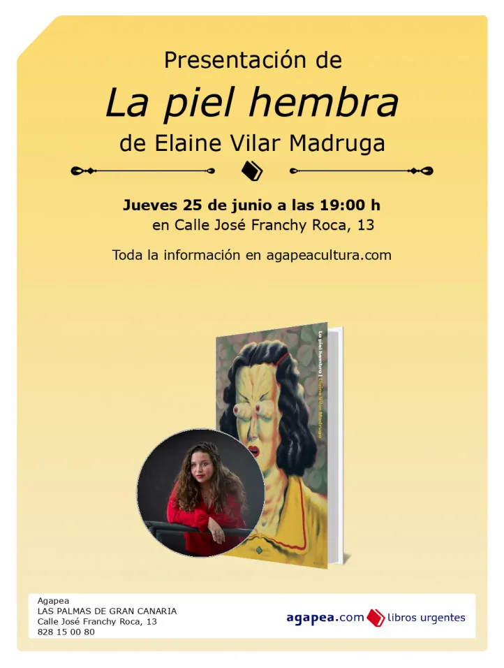 Presentación - Libro «La piel hembra» - Eventos Gran Canaria