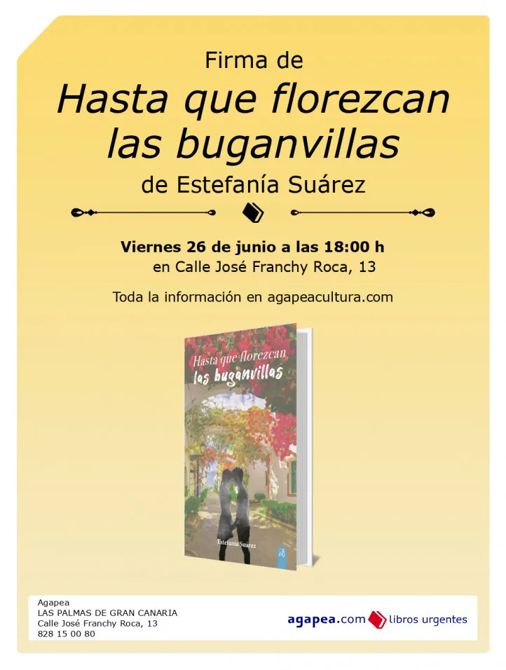 Literatura – Firma de Hasta que florezcan las buganvillas