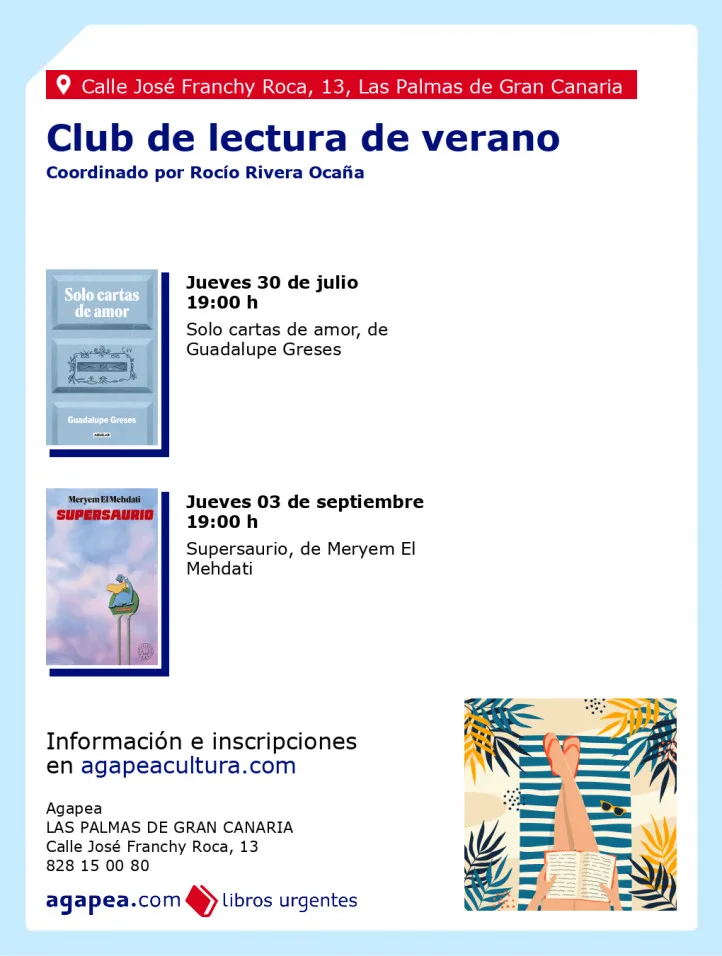 Club de lectura: Supersaurio en Agapea - Eventos Gran Canaria