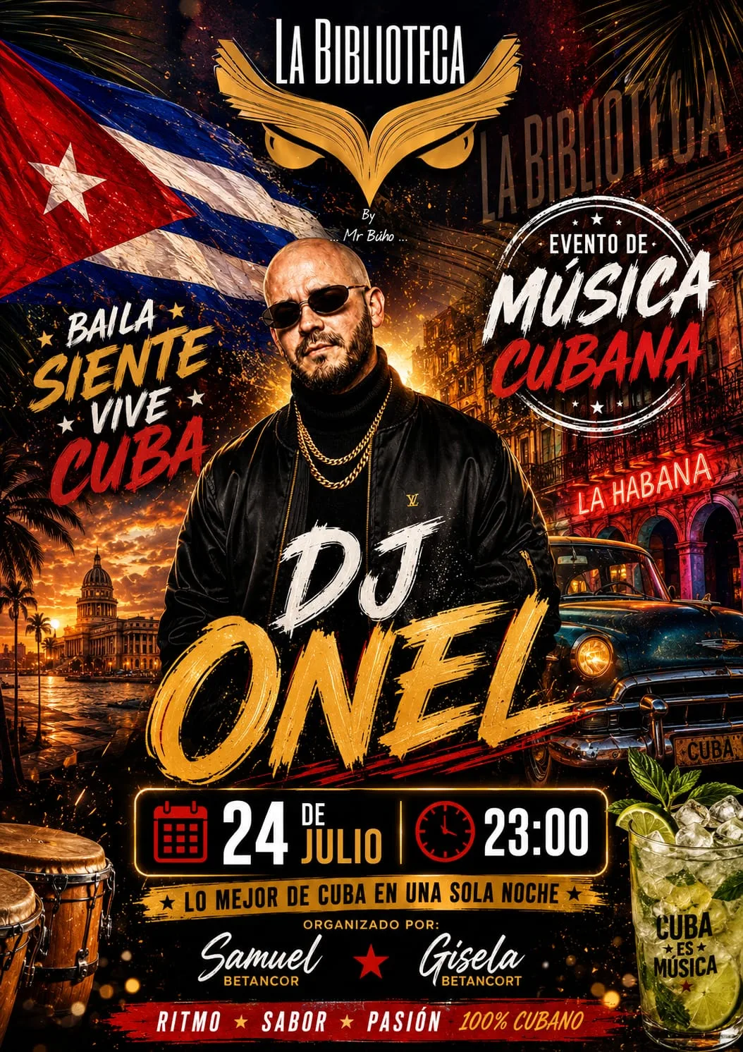 Noche cubana en La Biblioteca Las Palmas - Eventos Gran Canaria