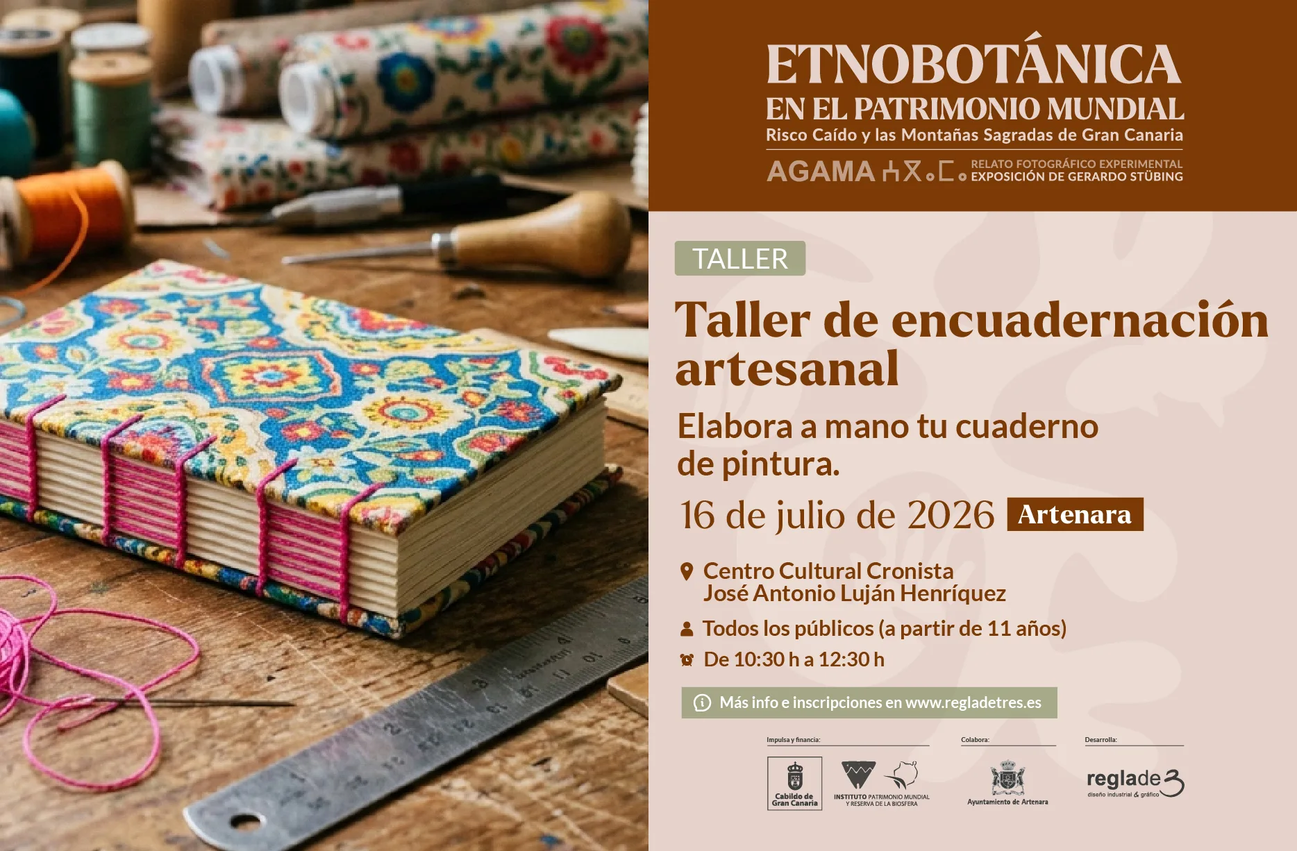 Taller - «Encuadernación artesanal» Artenara