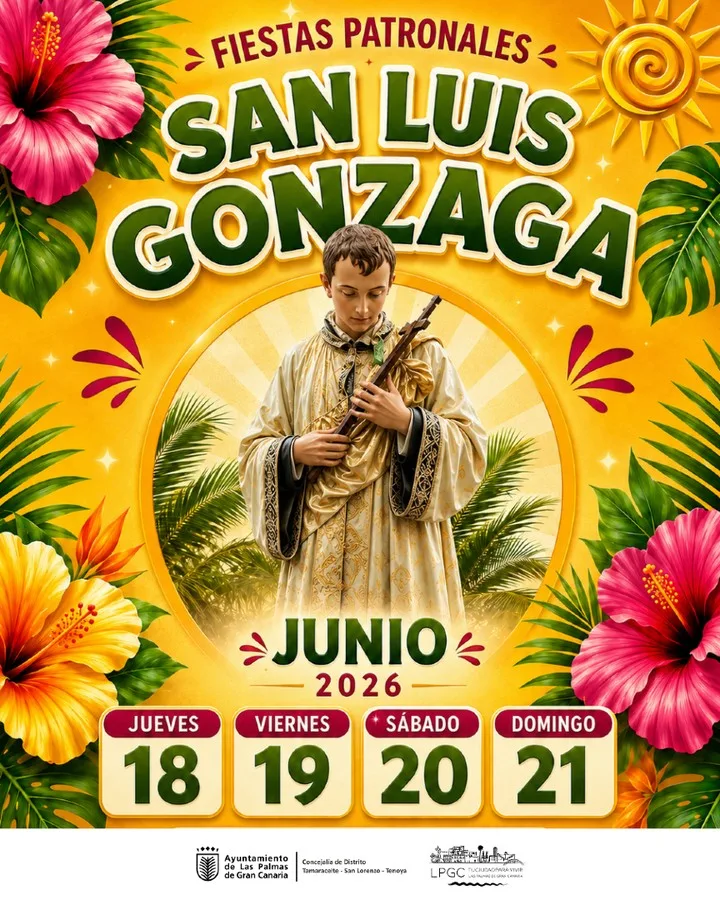 Programa de las Fiestas de San Luis Gonzaga en Las Majadillas, Las Palmas
