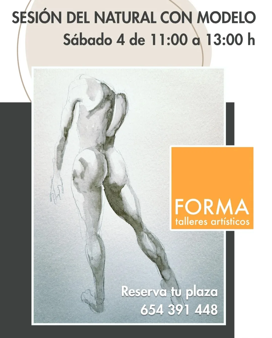 Taller — «Sesiones de dibujo con modelo»