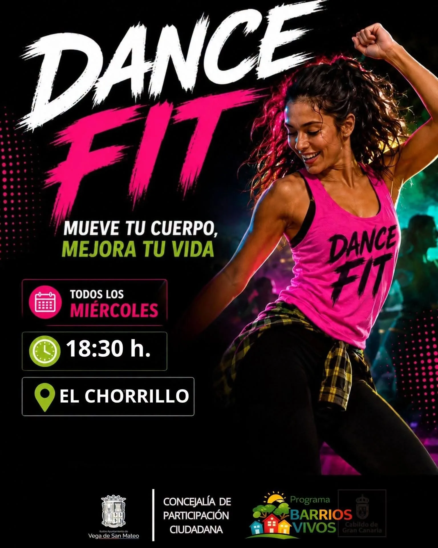 Danza — Dance Fit en El Chorrillo, San Mateo, Gran Canaria.