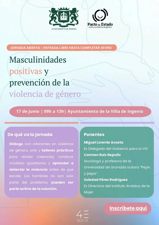 Charla – «Masculinidades Positivas para el Avance en Igualdad y la Prevención»