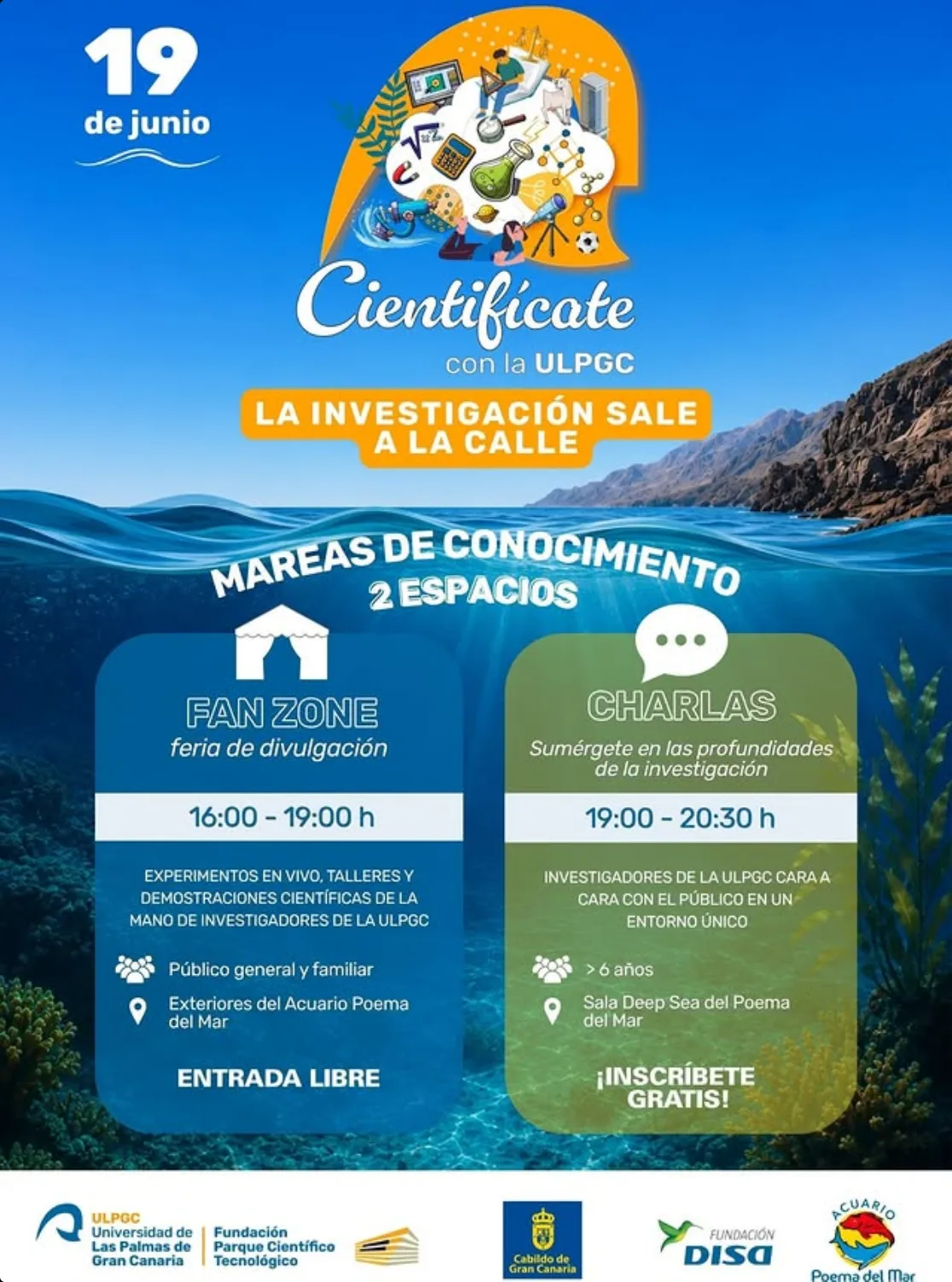 Jornada - «Cientifícate con la ULPGC: la investigación sale a la calle - Eventos Gran Canaria