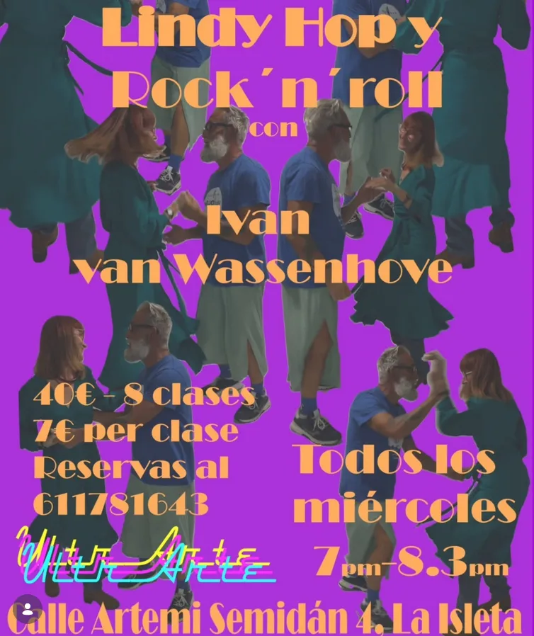 Taller — Lindy Hop y Rock'n'roll en Ultrarte, Las Palmas de Gran Canaria.