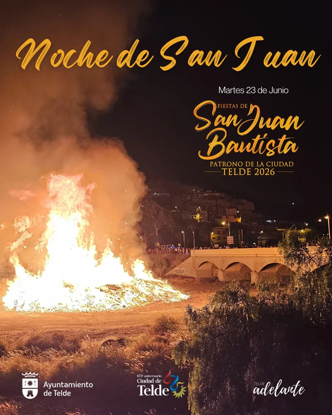Programa de las Fiestas de San Juan Bautista 2026 en Telde, Gran Canaria, del 23 de junio: