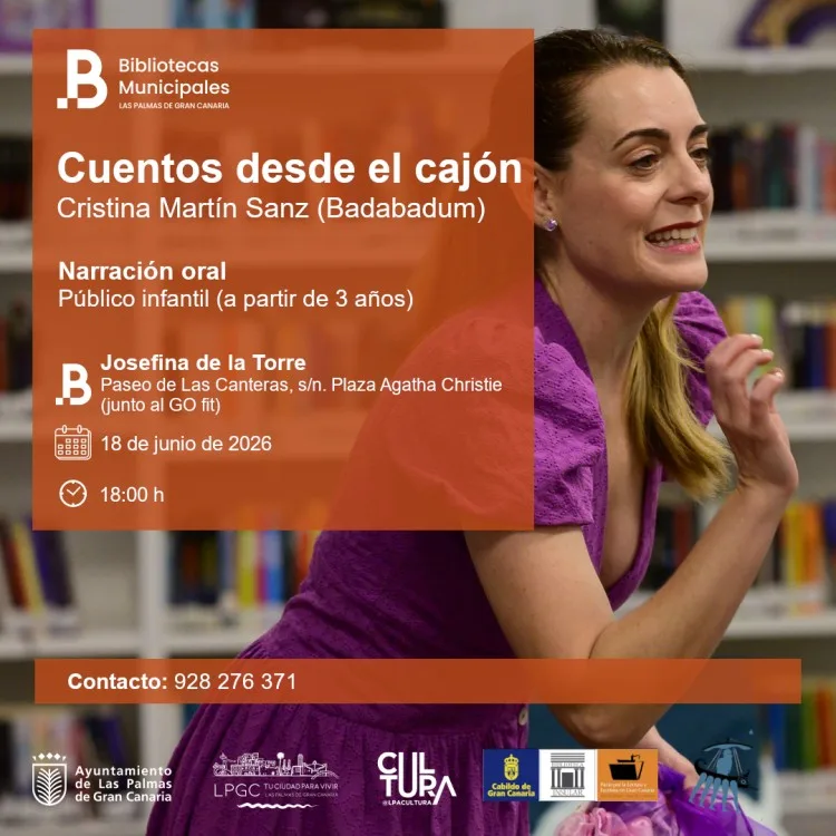 Cuentos desde el cajón en Biblioteca Alexis Ravelo