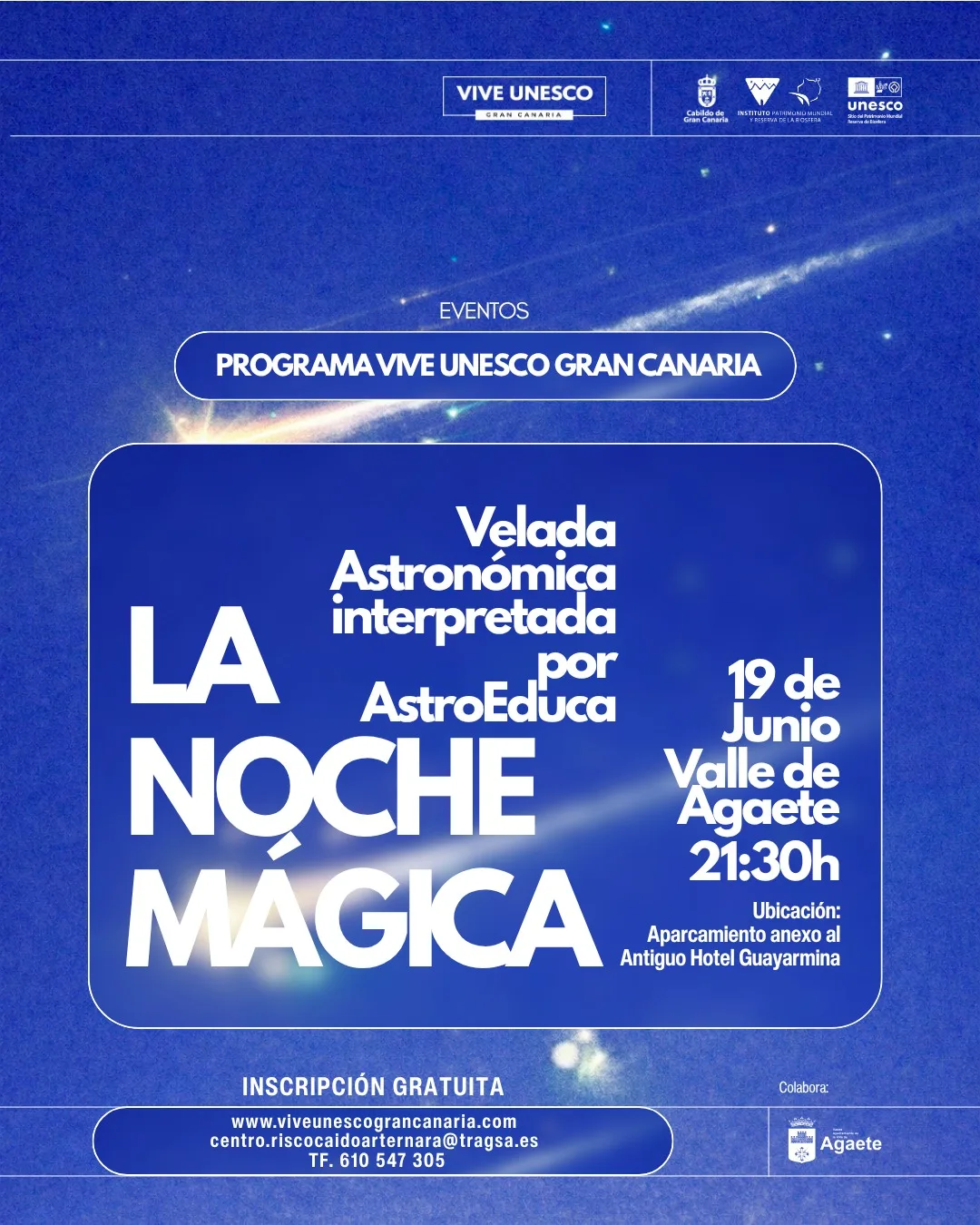 Astronomía – «La Noche Mágica en Agaete»
