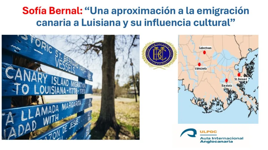 Charla de Sofía Bernal sobre Canarias y Luisiana
