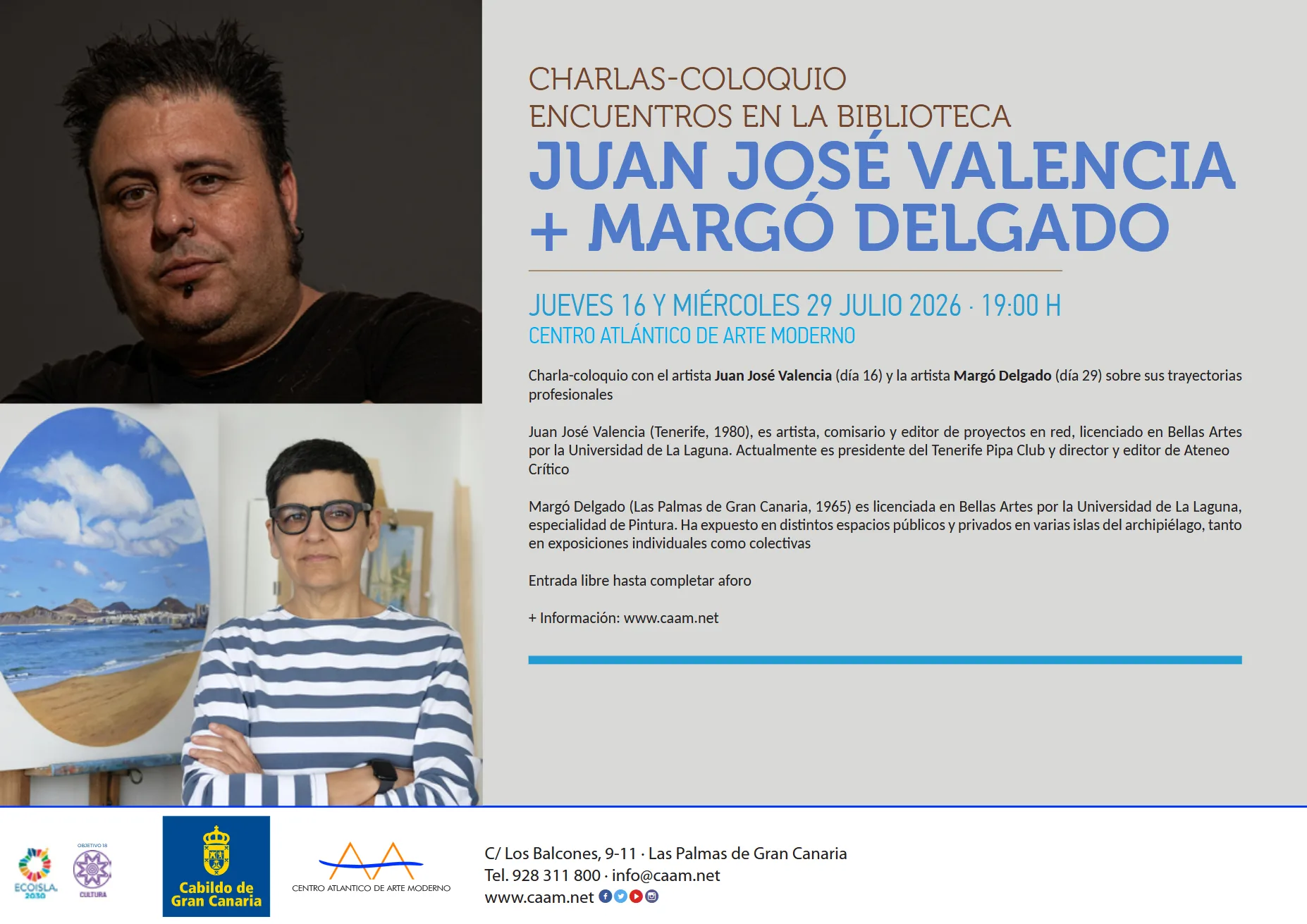Charla - Juan José Valencia + Margó Delgado