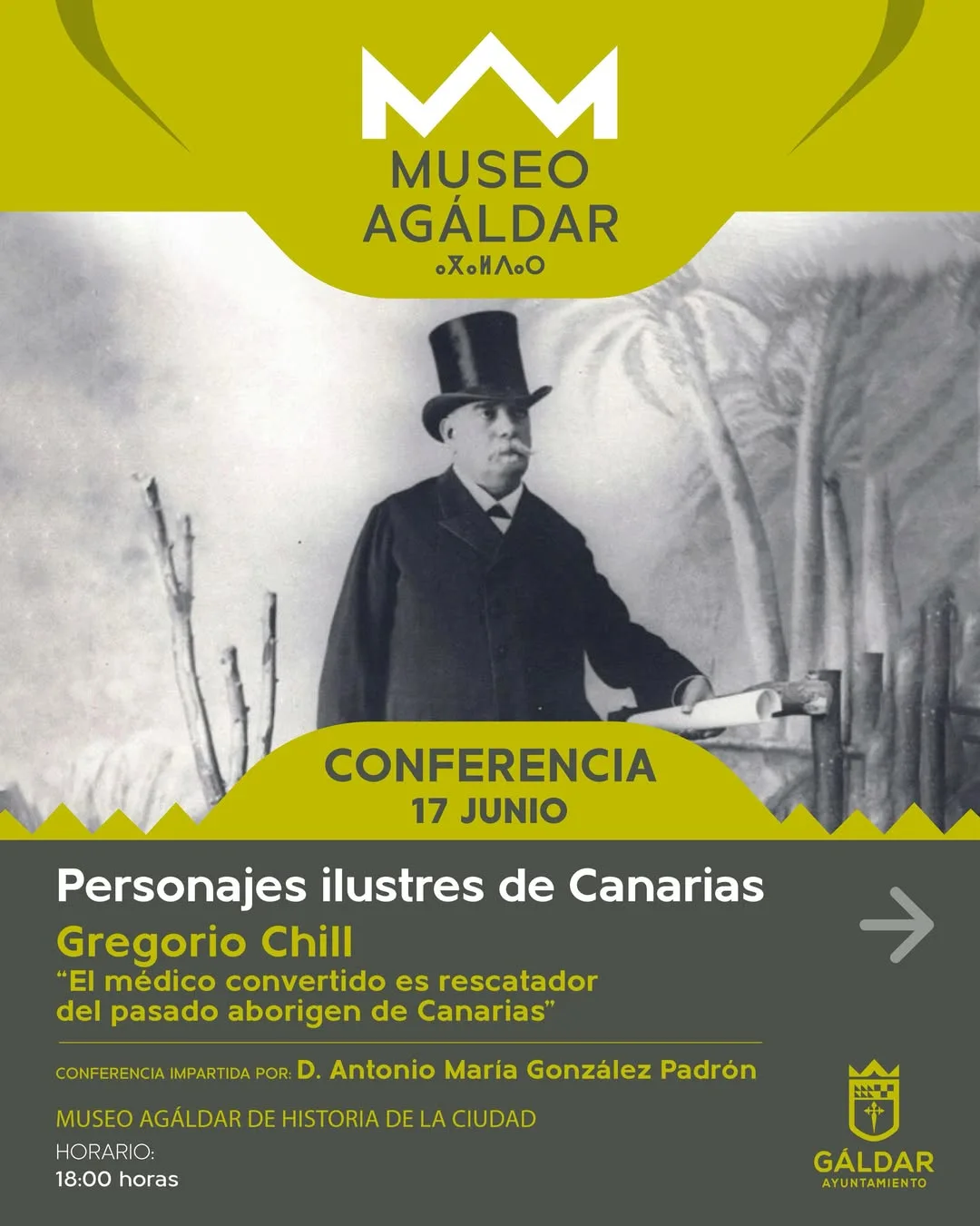 Charla sobre Gregorio Chill en Museo Agáldar