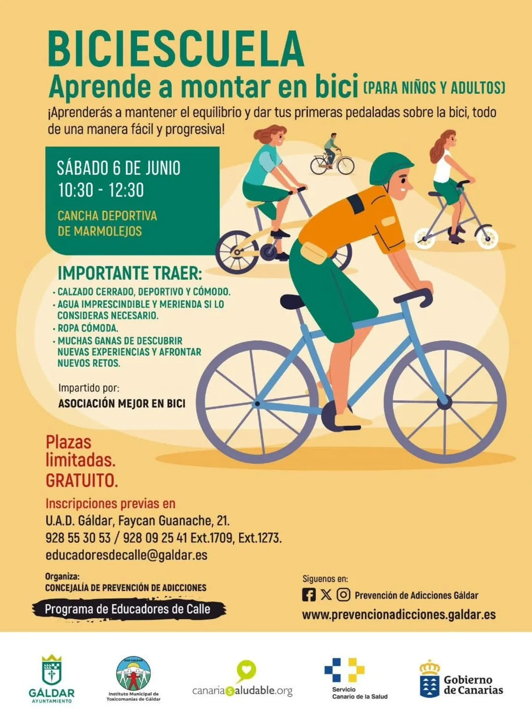 Biciescuela en Gáldar - Eventos Gran Canaria