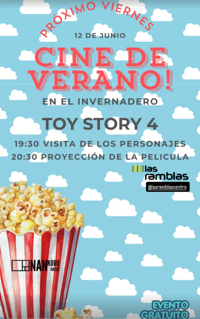 Cine de verano: Toy Story 4 en El Invernadero