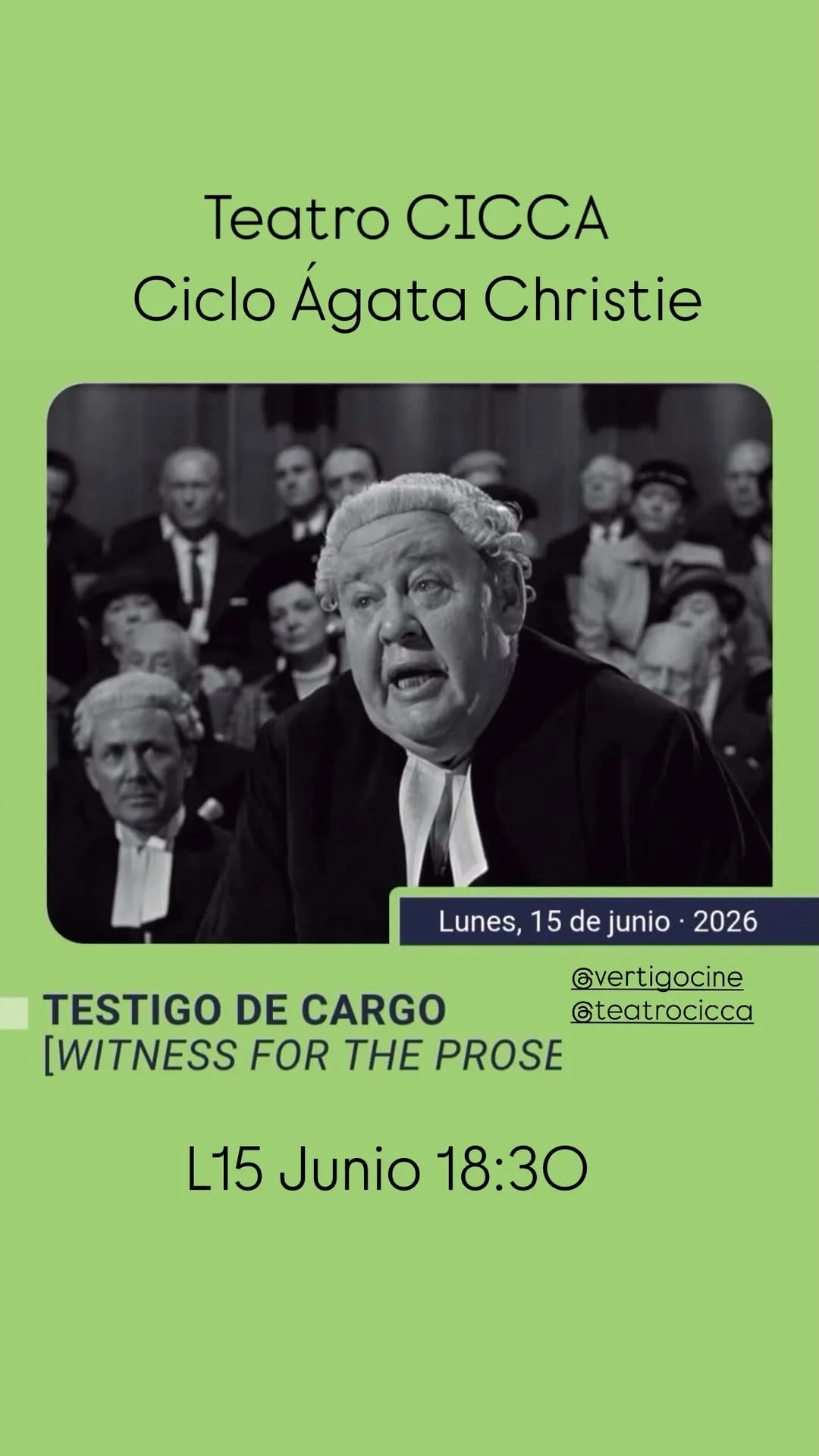 Cine – «Testigo de cargo»