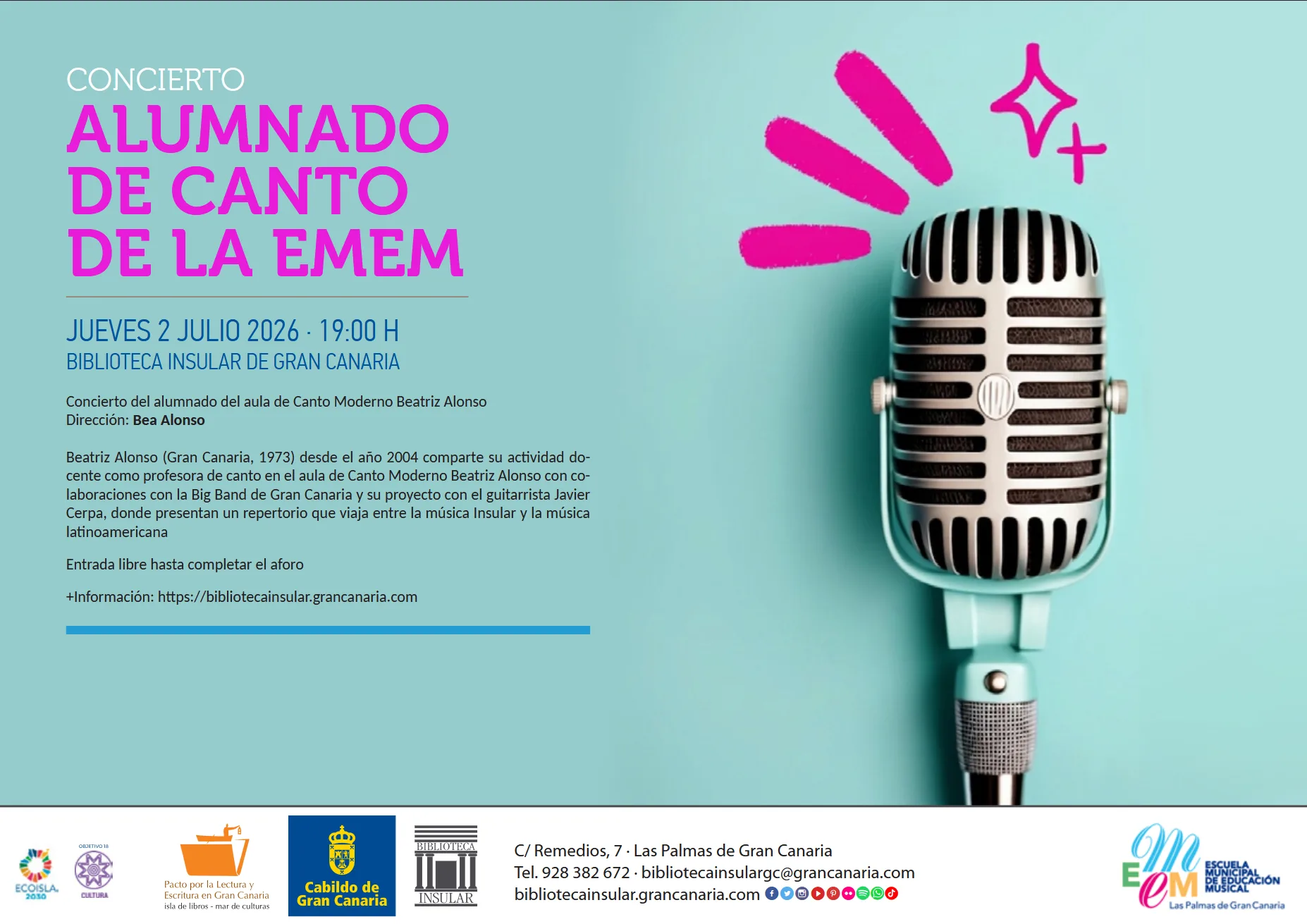 Concierto – Alumnado de canto de la EMEM