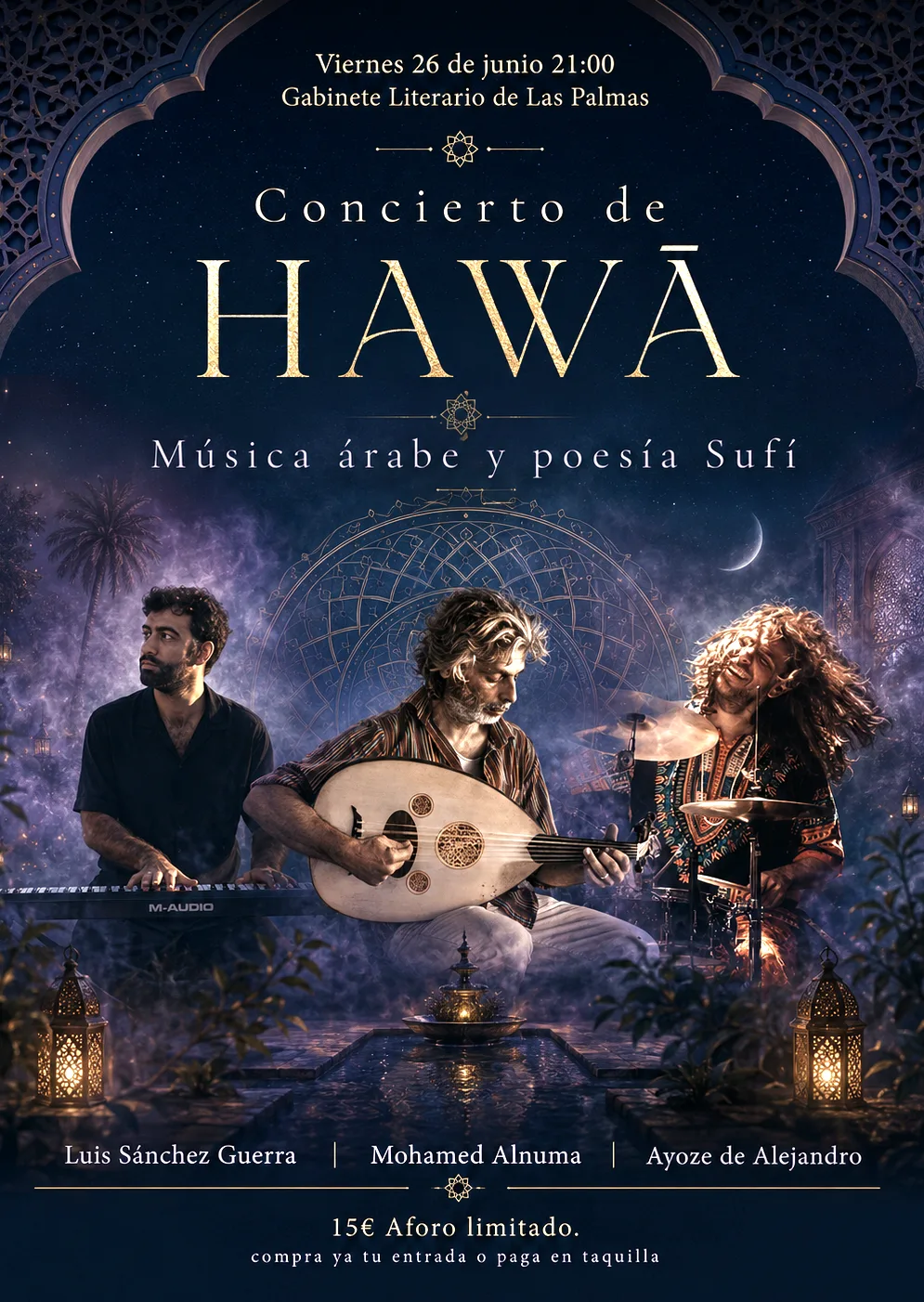 Concierto de HAWĀ en el Gabinete Literario