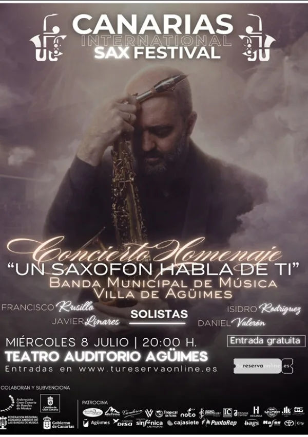 Un saxofón habla de ti en Agüimes - Eventos Gran Canaria