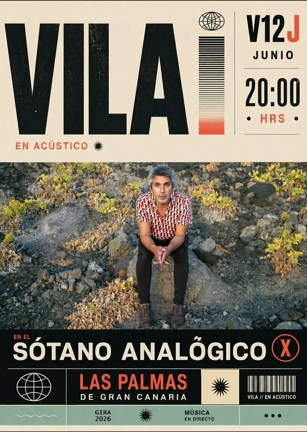 VILA en acústico en el Sótano Analógico - Eventos Gran Canaria