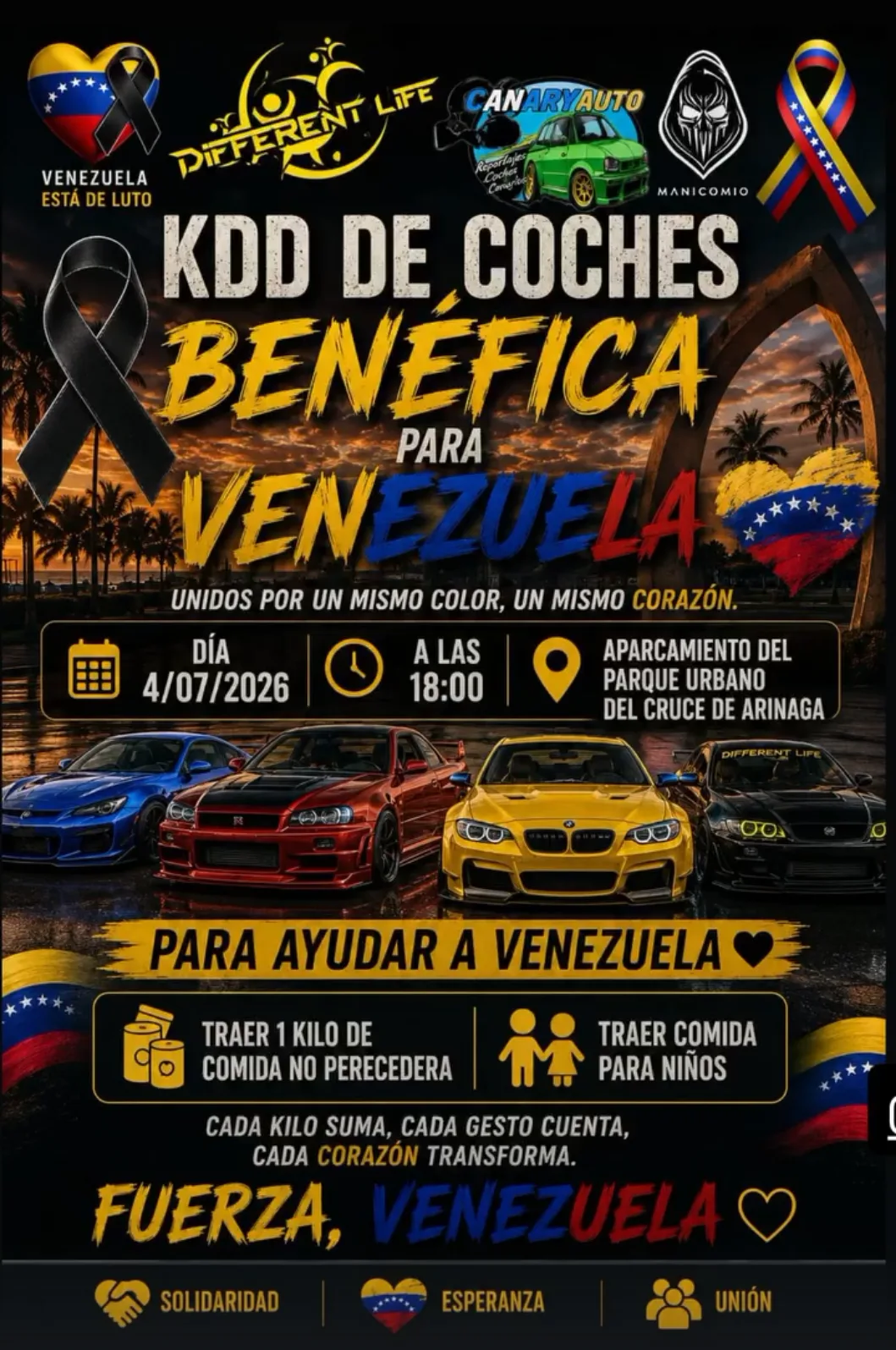 Fiesta – «KDD de coches benéfica para Venezuela»