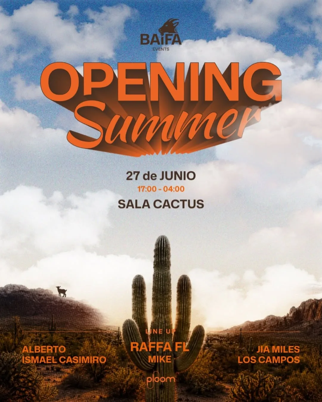 Opening Summer en Sala Cactus - Eventos Gran Canaria