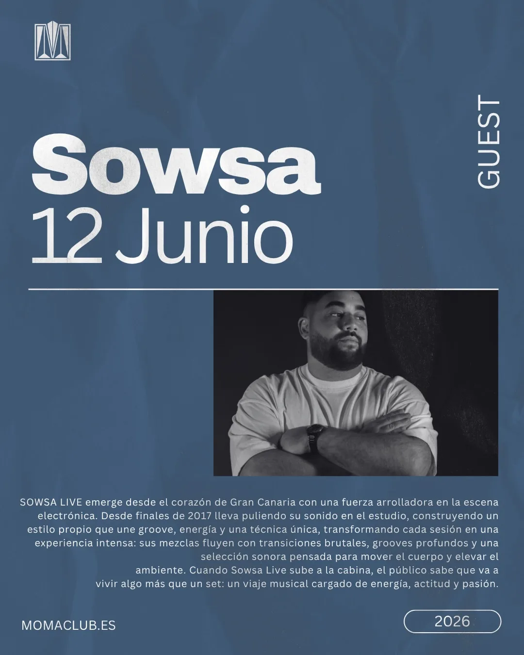 Sowsa Live en Moma Club - Eventos Gran Canaria