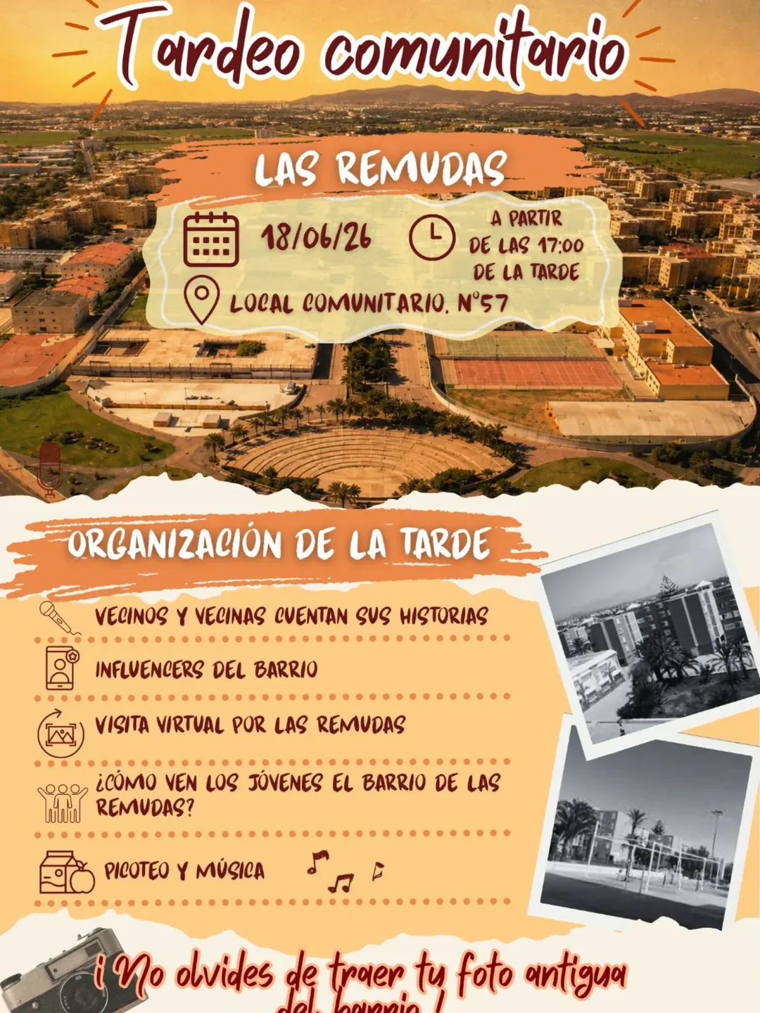 Fiesta – «Tardeo comunitario Las Remudas»