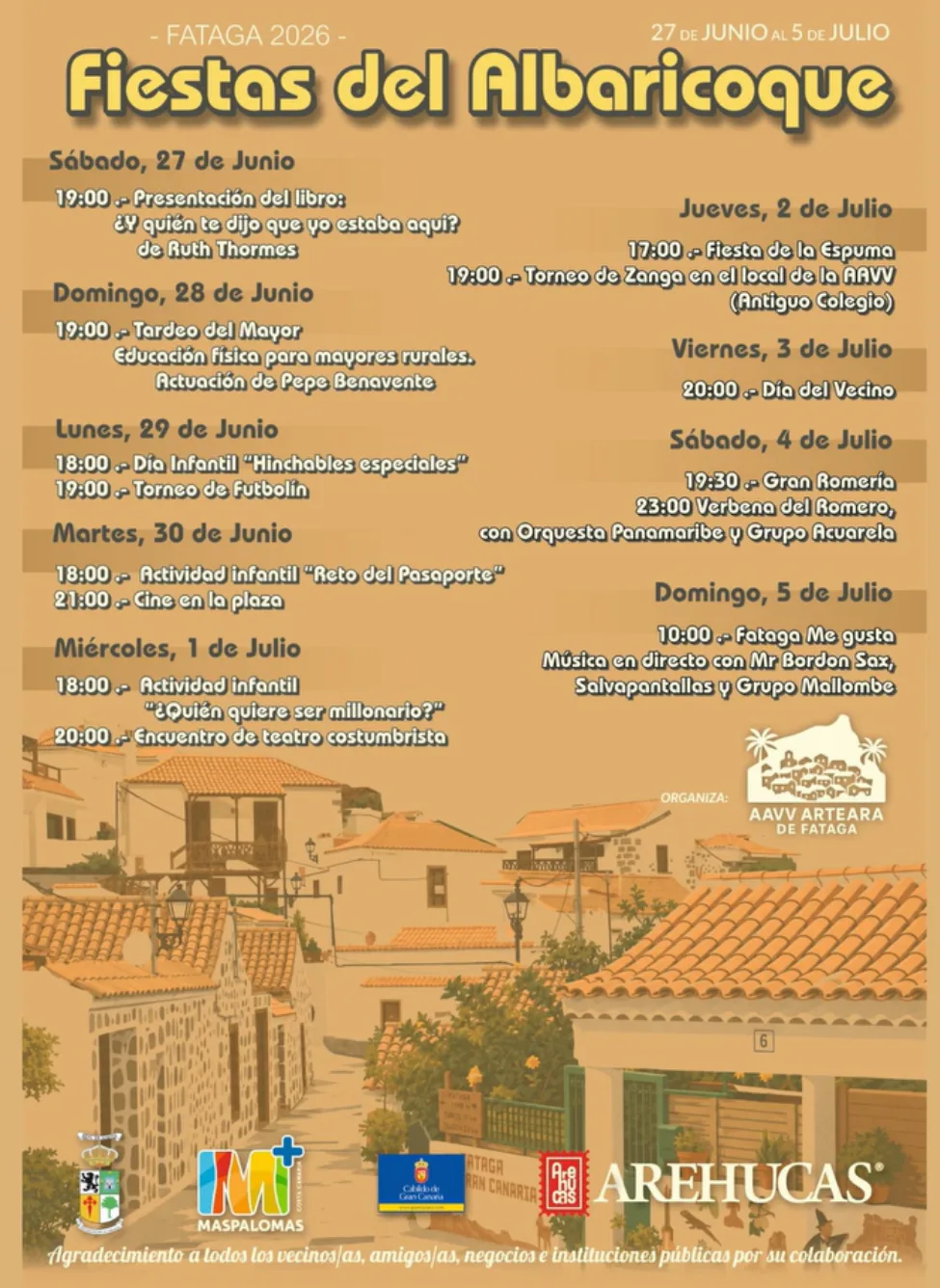 Tardeo del Mayor en Fataga - Eventos Gran Canaria
