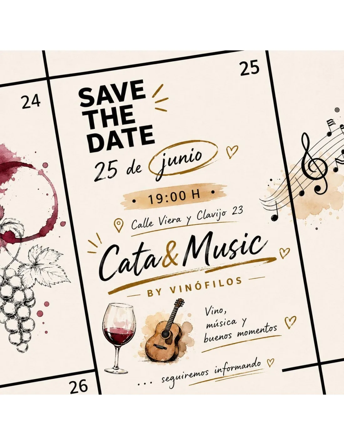 Cata&Music en Vinófilos Triana - Eventos Gran Canaria